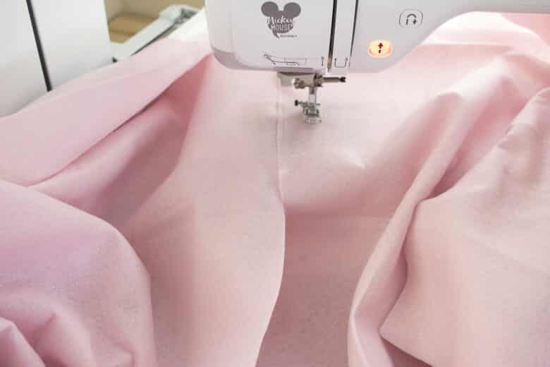 sew yards of fabric together