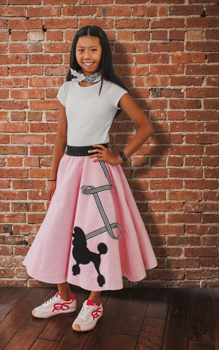 felt poodle skirt sewing tutorial