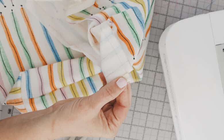 cut seam allowance at 3/8"