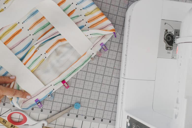add straps under fold