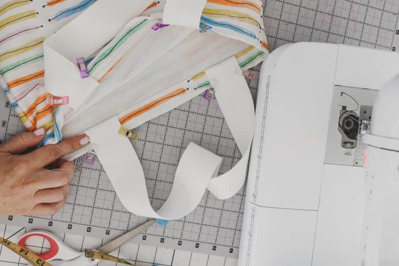 sew close to top edge