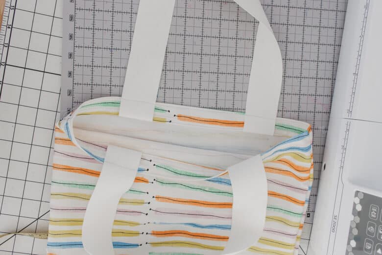 inside of bag has finished look