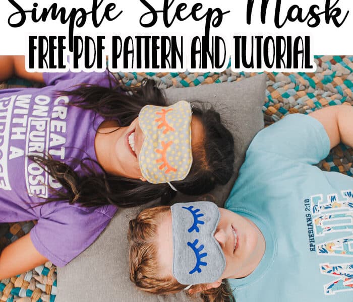 easy sleep mask free sewing pattern and tutorial