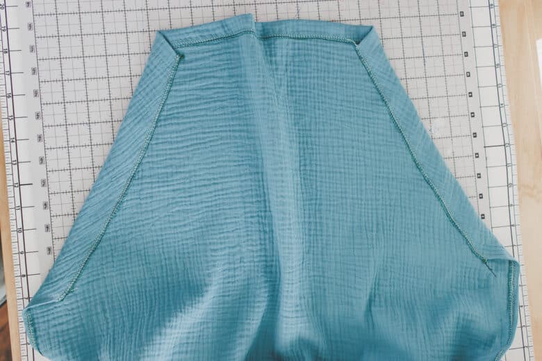 front and back of top