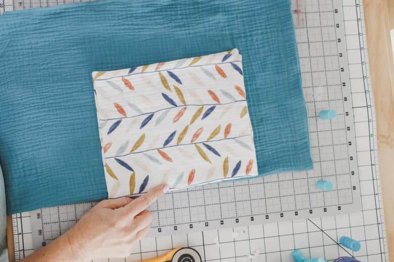 fold apron and pocket in half