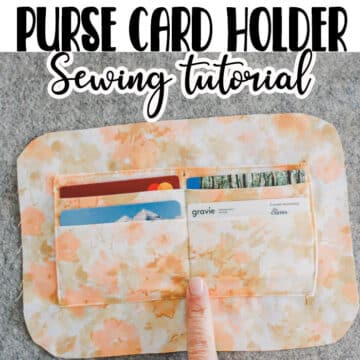 Learn how to sew a card holder for bagmaking. This card slot sewing tutorial is simple and works in any bag pattern. I added it to my favorite cross body bag for a built in wallet.