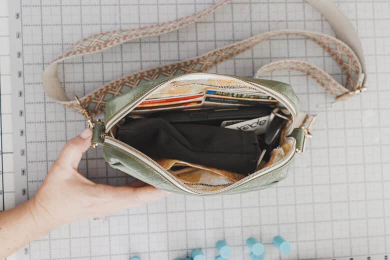 sew a card slot holder to go in any bag pattern