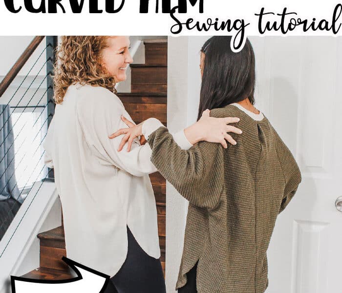 how to sew a curved hem sewing tutorial